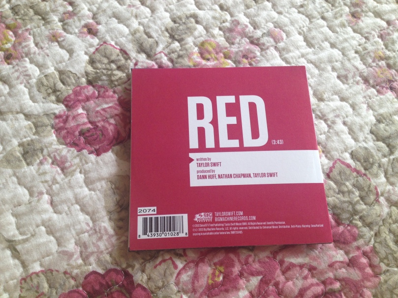 cd single red taylor swift